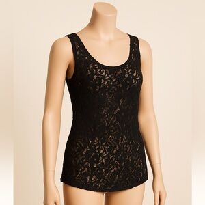 Theory Black Lace Tank Top Women’s Size S